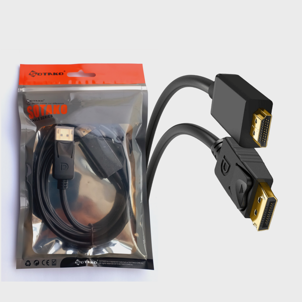 SOTAKO DisplayPort to HDMI 1080P Full HD Cable Gold-Plated