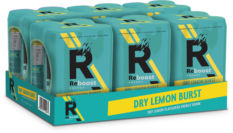 Reboost Dry Lemon 500ml Can (6 x 4 x 500ml)