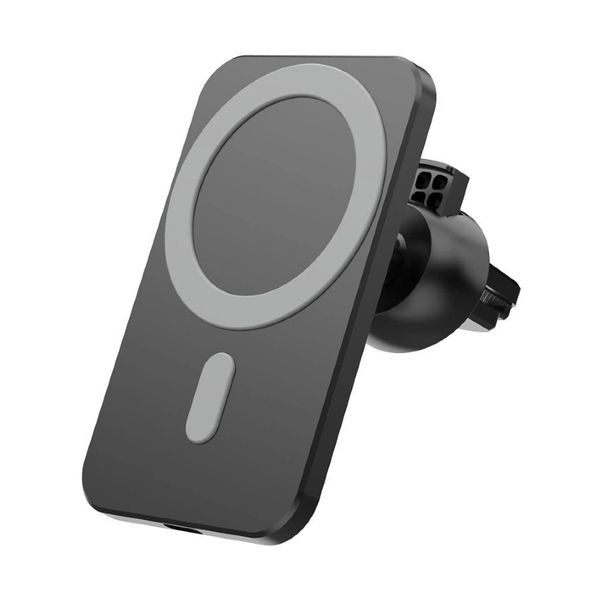 15W Magnetic Car Wireless Charger - Black