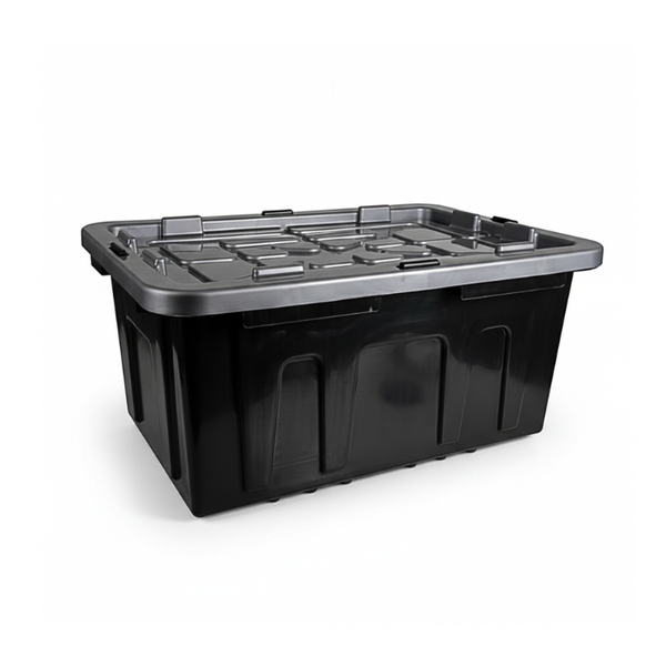 Heavy Duty STORAGE BOX BLACK 100L 85x57x39cm