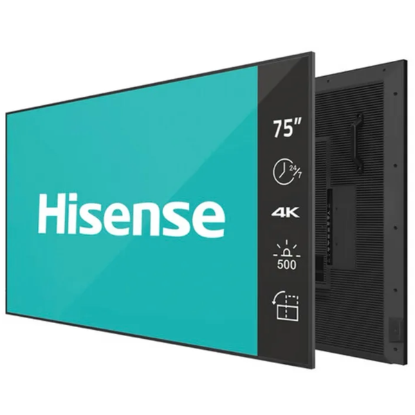 Hisense 75" 4K UHD Commercial Display - Digital Signage &amp; Advert Monitor