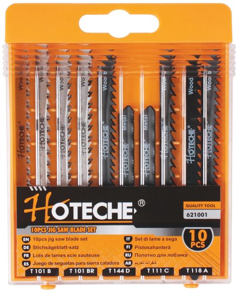 Hoteche 10 Piece Jig Saw Blades - Bosch Type