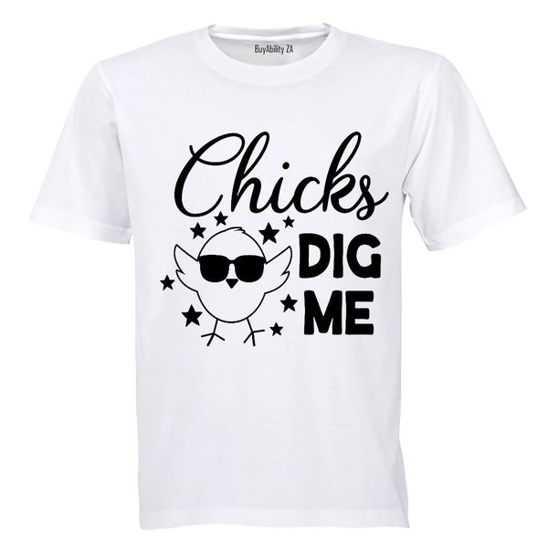 Chicks Dig Me! - Kids T-Shirt - White
