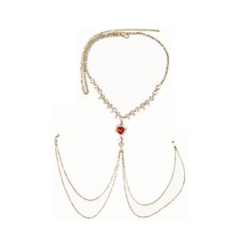 Body Chain Chest Chain Heart-shaped Chain Fashionable Beach Bikini