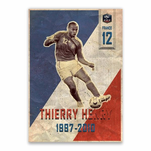 Thierry Henry France Poster - A1