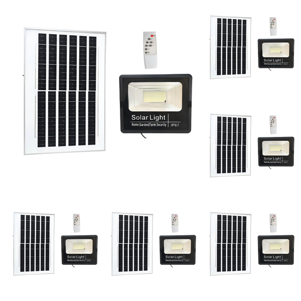 400W Solar Flood Light with Remote Control - IP67 Outdoor Light-9Pack