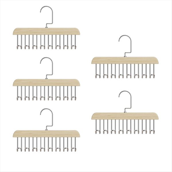 Hook Hanger Solid Wood Bagou Hanging Storage Rack For Household