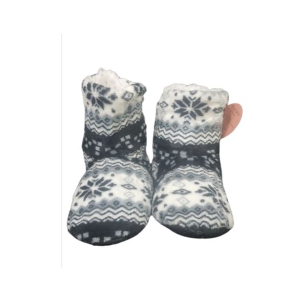 Fleece Slipper Boot Style Fluffy Indoor Socks Shoe Adult Size