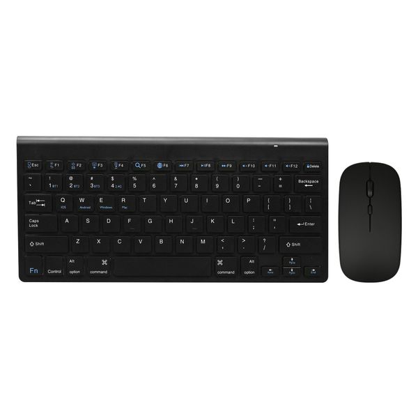 Ultra Slim Wireless Keyboard Mouse Combo 2.4G Layout Multimedia Low