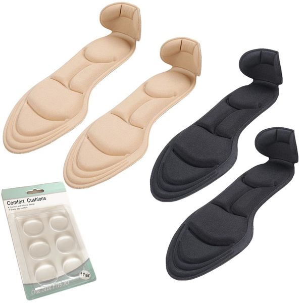 2 Pairs Padded Insoles for Women Soles for Shoes and High Heels and 6 Gel Dots