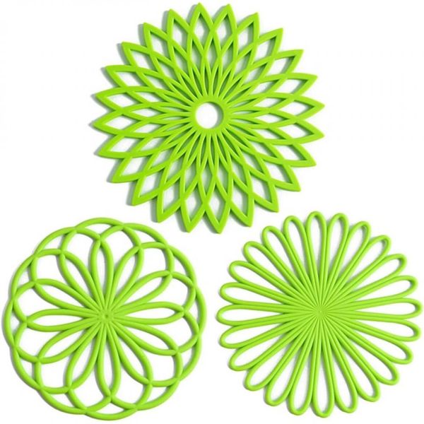 Heat Resistant Placemat, Silicone Hot Pot Protector, Pack of 4