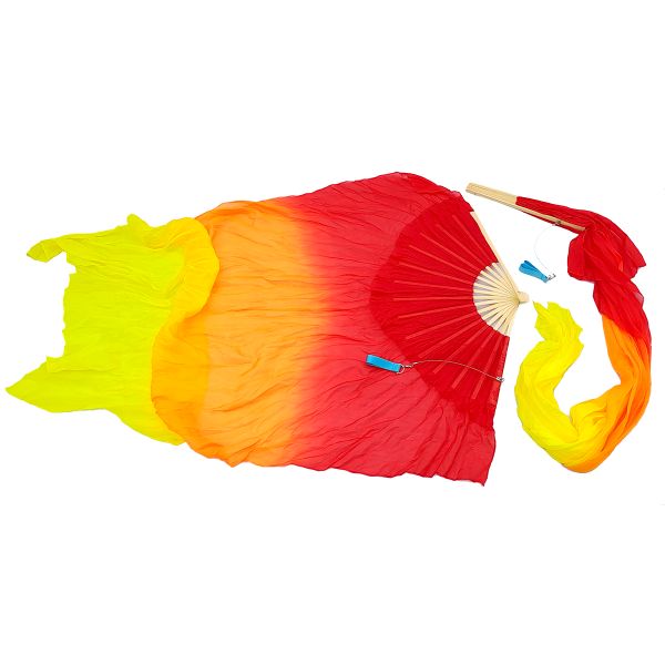 Silk Fan Veils (1.1m) by Winged Sirenny