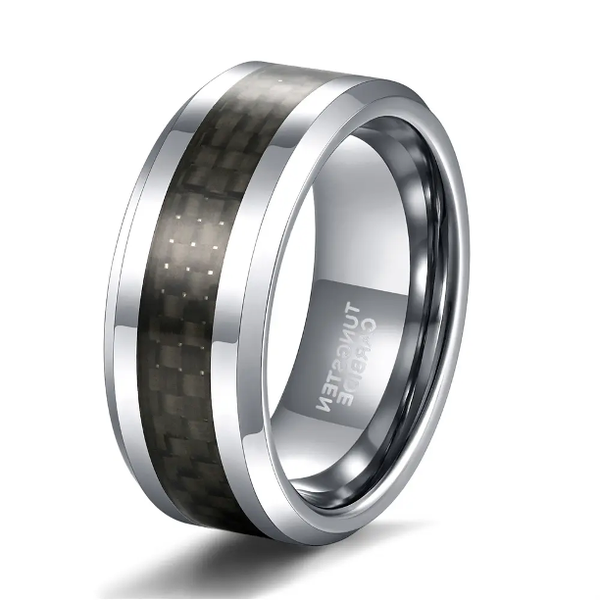 Tungsten Carbide Ring - Steel Black