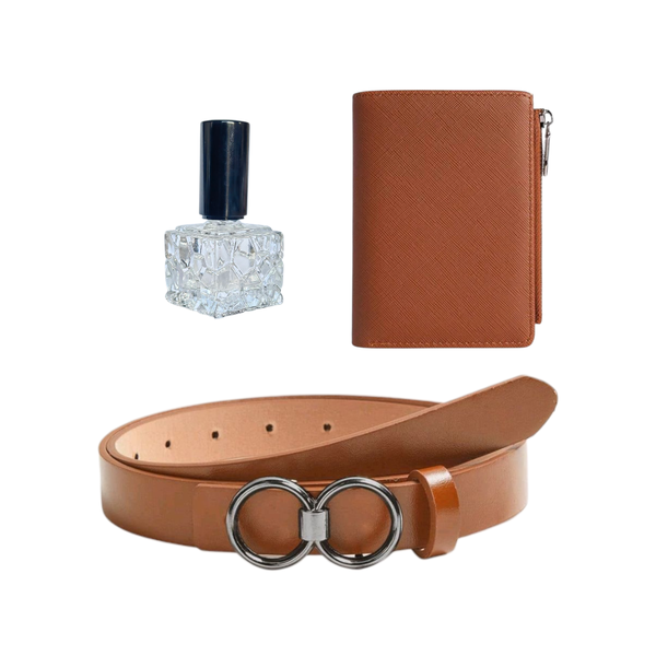 Woman's Gift Set - Belt, Perfume &amp; Wallet