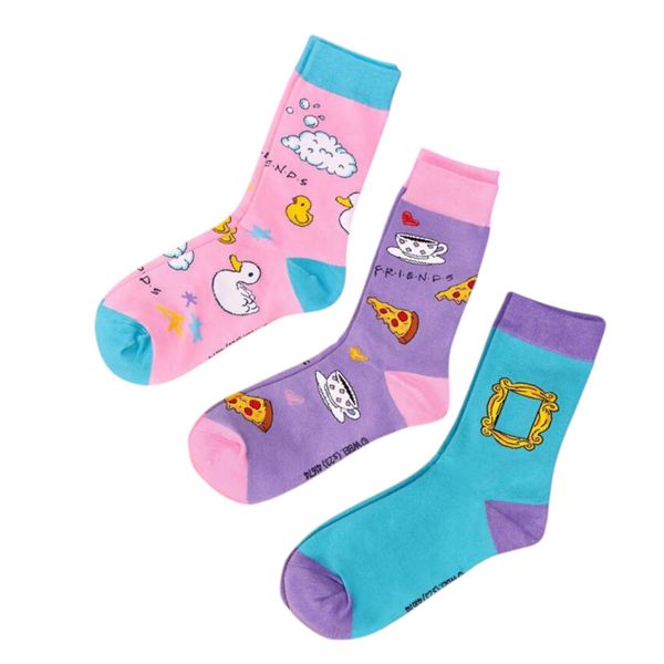 Friends-Themed Novelty Sock Set - 3 Pairs