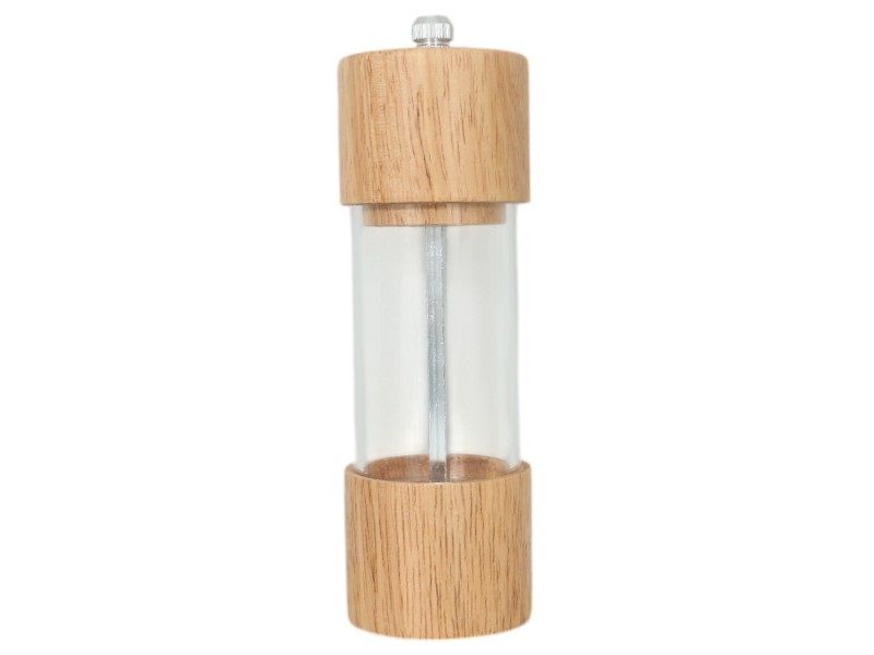 George &amp; Mason - Wood &amp; Acrylic Spice Grinder - 17cm