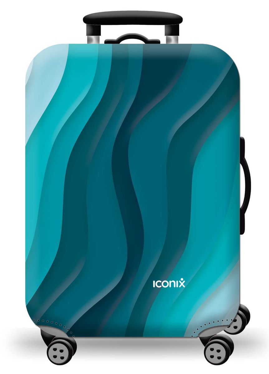 Iconix Printed Luggage Protector Blue Waves Shop Today. Get it
