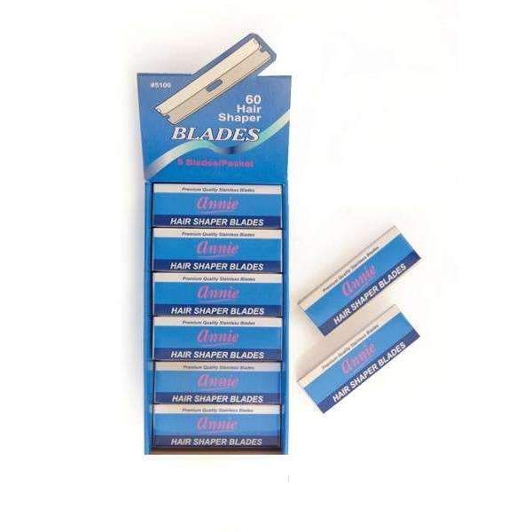 Ann05100 - Annie - Hair Shaper 5 Blades 60Ct - 4 Pack