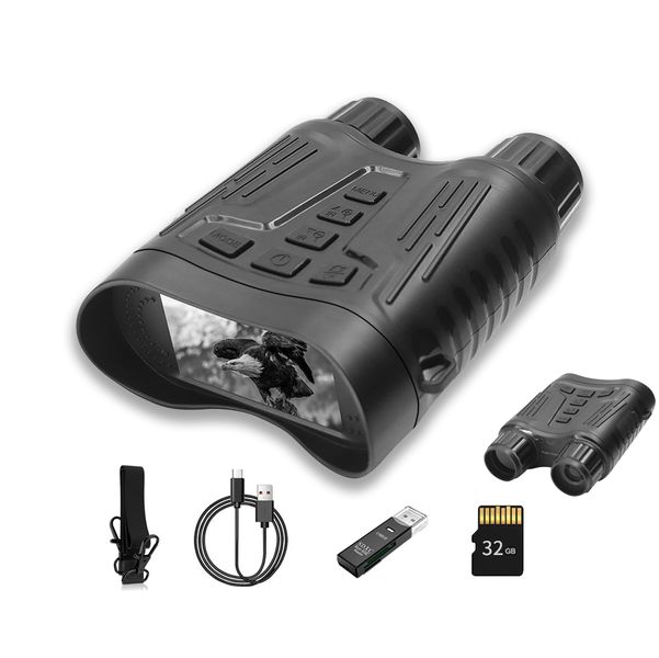 Professional 4K Night Vision Binoculars: 8x Digital Zoom, 300m Range