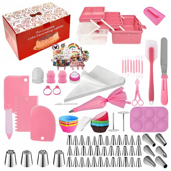 Cake Baking Decorating Supplies Tool Storage Box Set Beginners Gift - 337 Piece