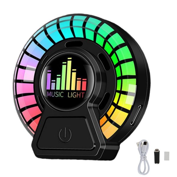 Car Aromatherapy Diffuser- Ambient &amp; Music Rhythm Light, Air Freshener