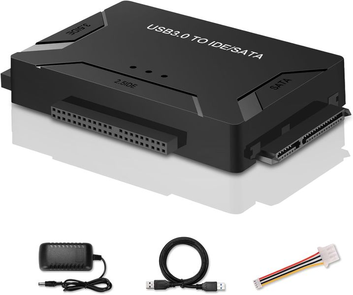 USB 3.0 to SATA/IDE Adapter, Hard Drive Reader External Recovery Converter