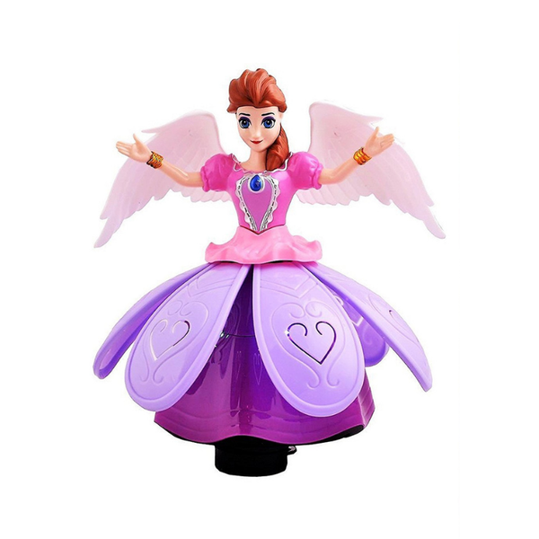 Musical Angel Princess Doll - Light-Up Spinning Fairy Toy with Sound