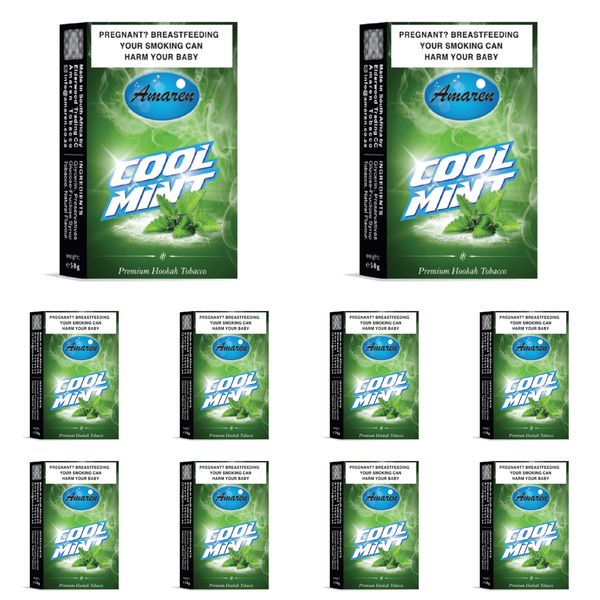 Amaren Hookah Flavor Carton - Cool Mint (10 x 50g)