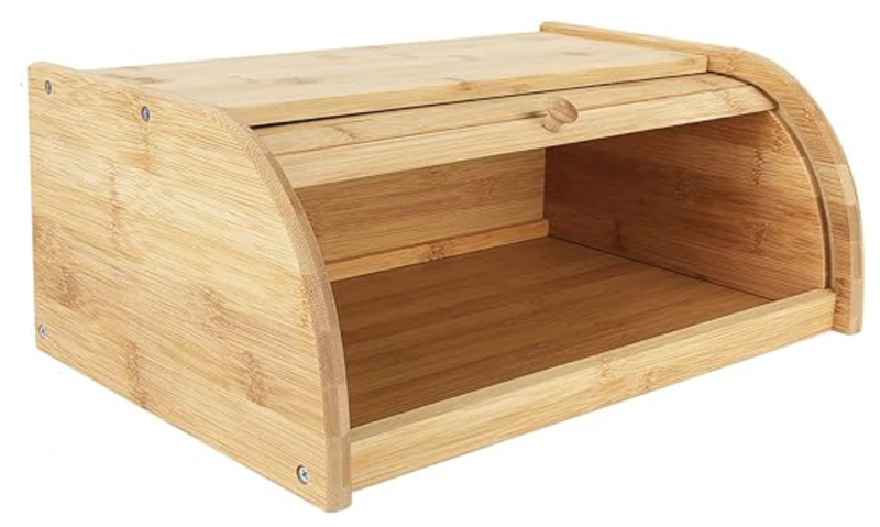 Wooden Bread Bin, Bamboo Bread Bin