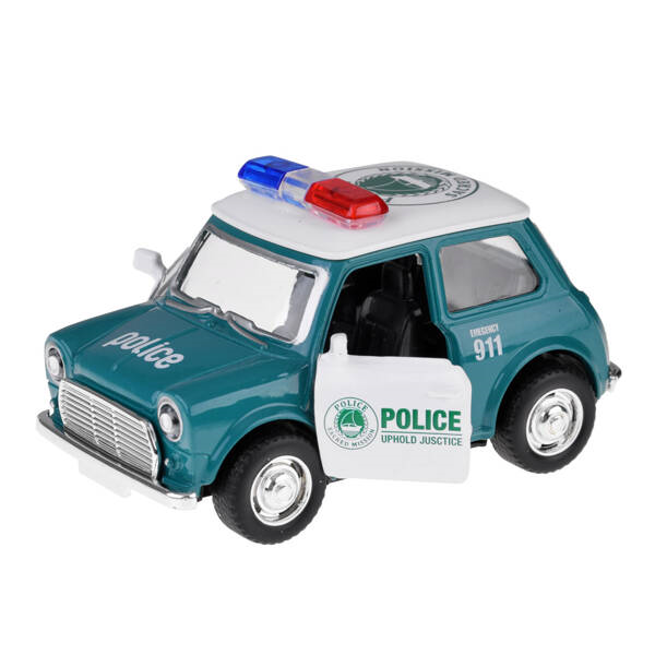 Diecast Police Car - Green - Scale 1:38