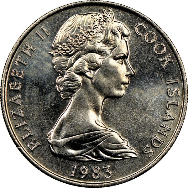 1983 Cook Islands 20 Cents Queen Elizabeth II Fairy Terns