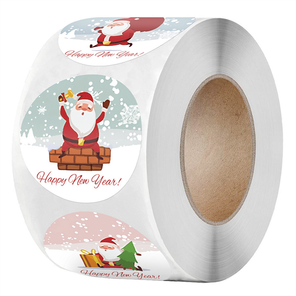 500Pc Merry Christmas Stickers Christmas Theme Seal Labels Stickers,C