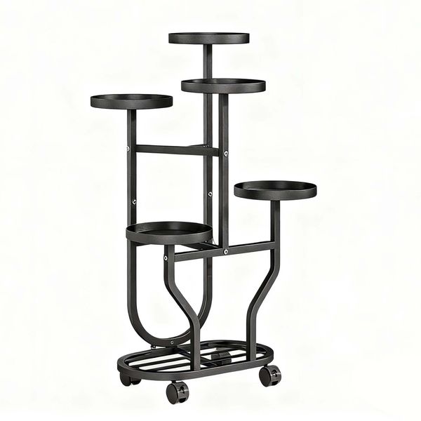 7 Tiers Multifunctional Heavy Duty Metal Plant Stand for Indoor Outdoor