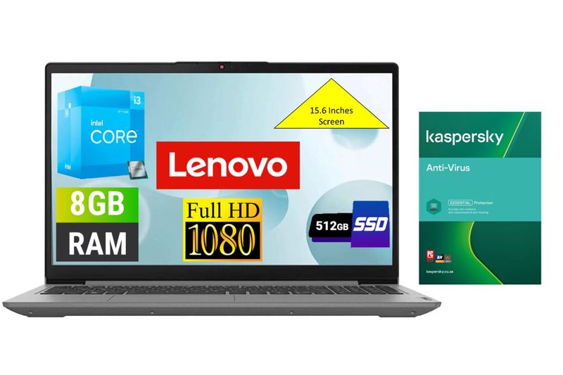 Lenovo IdeaPad 1 15.6" FHD i3 Laptop with Kaspersky