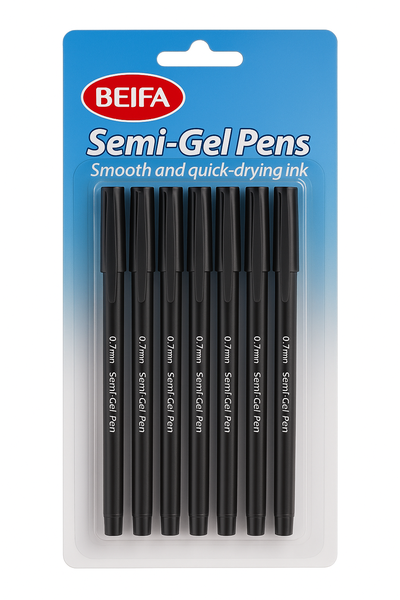 Gel Ink Pen Black Ink-8 Pack-12 x 8 Packs
