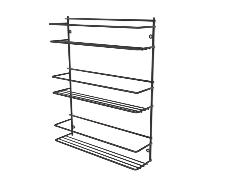 Steelcraft - Spice rack 3-tier (wall mounted) - Matt Black