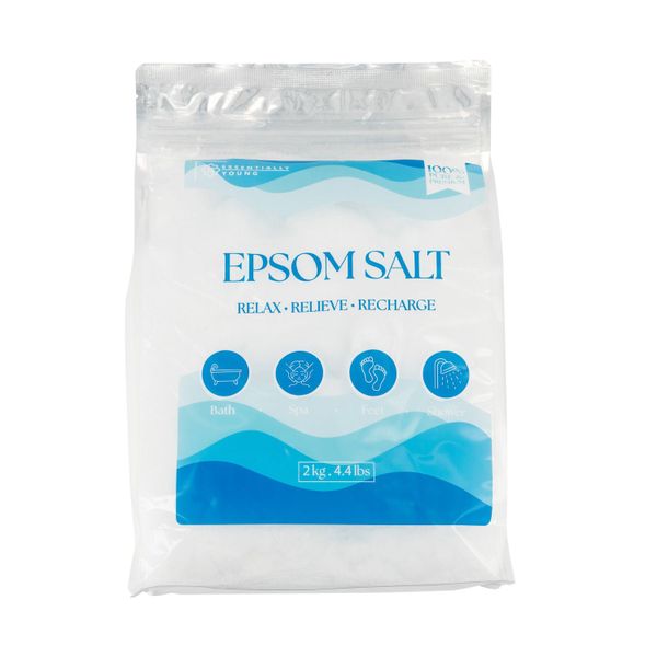 Epsom Salt - Muscle Recovery &amp; Detox Soak - 2Kg | Essentially Young