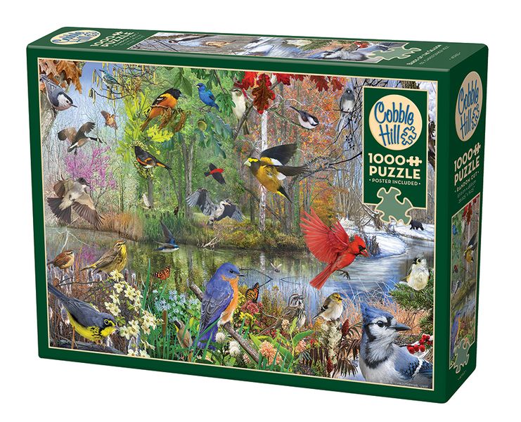 Cobble Hill Birds of the Season 1000 Piece Puzzle