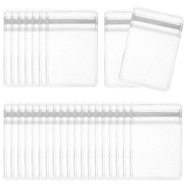 Chenshia 100pcs PVC Jewelry Pouches Reclosable Clear Packaging Bags