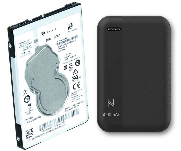 Seagate 500GB 2.5" Laptop/Desktop Hard Drive Plus SBR Power Bank - Bundle