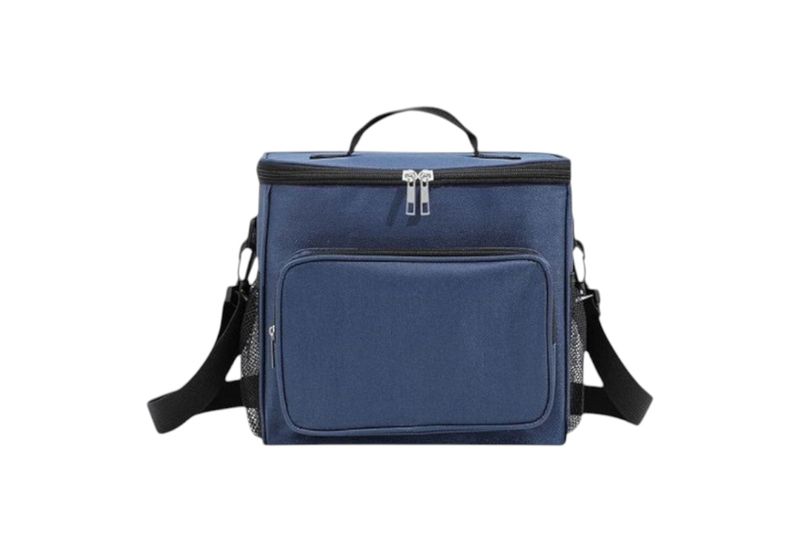 Insulated Lunch Bag with Side Zip Pocket 26 x 17 x 24cm.