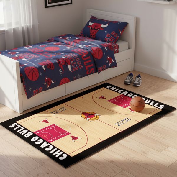 80 × 160cm Rectangular Rug Carpet Bedroom Sports Theme Decorative Rugs