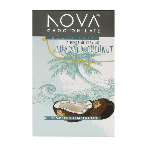 NOVA CHOCOLATE - Dark Chocolate with Toasted Coconut 100g