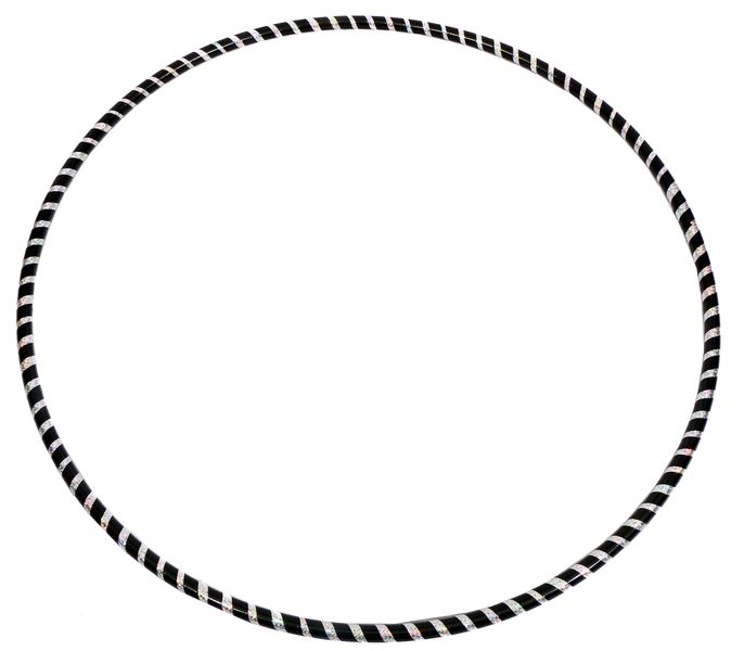 Hula Hoop Number 7 - Black and Silver - 80cm