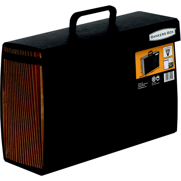 Bankers Box Handifile Expanding Organiser, Black