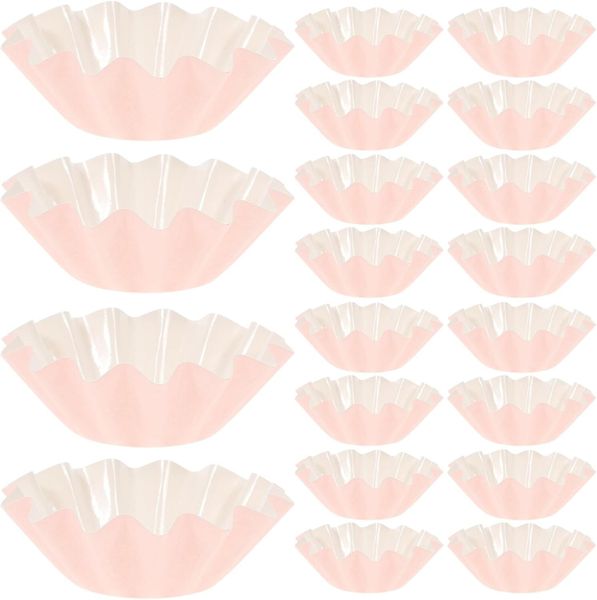 50pcs Pink High Temperature Resistant Paper Baking Cups Mini Cupcake