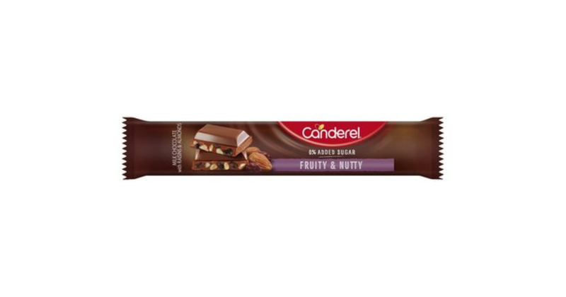Canderel Chocolate Bar - Fruit &amp; Nut - 27g x 24