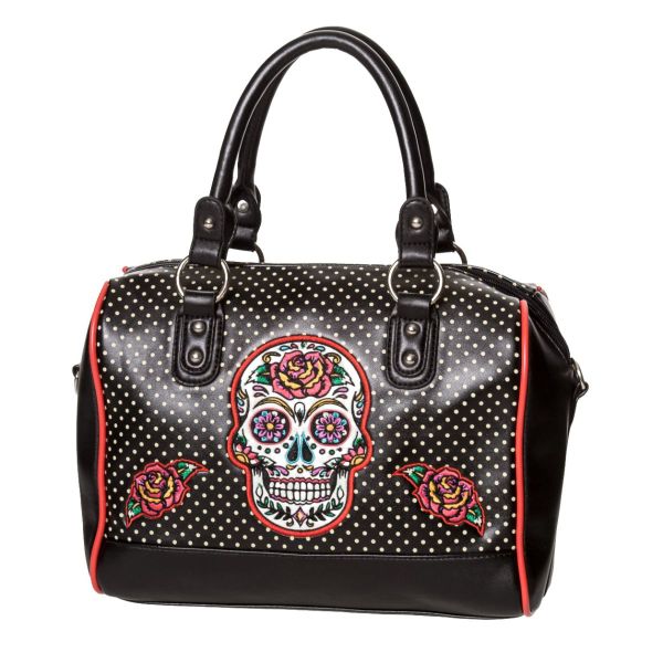 Banned Alternative - Dia de Muertos Sugar Skull Shoulder Bag