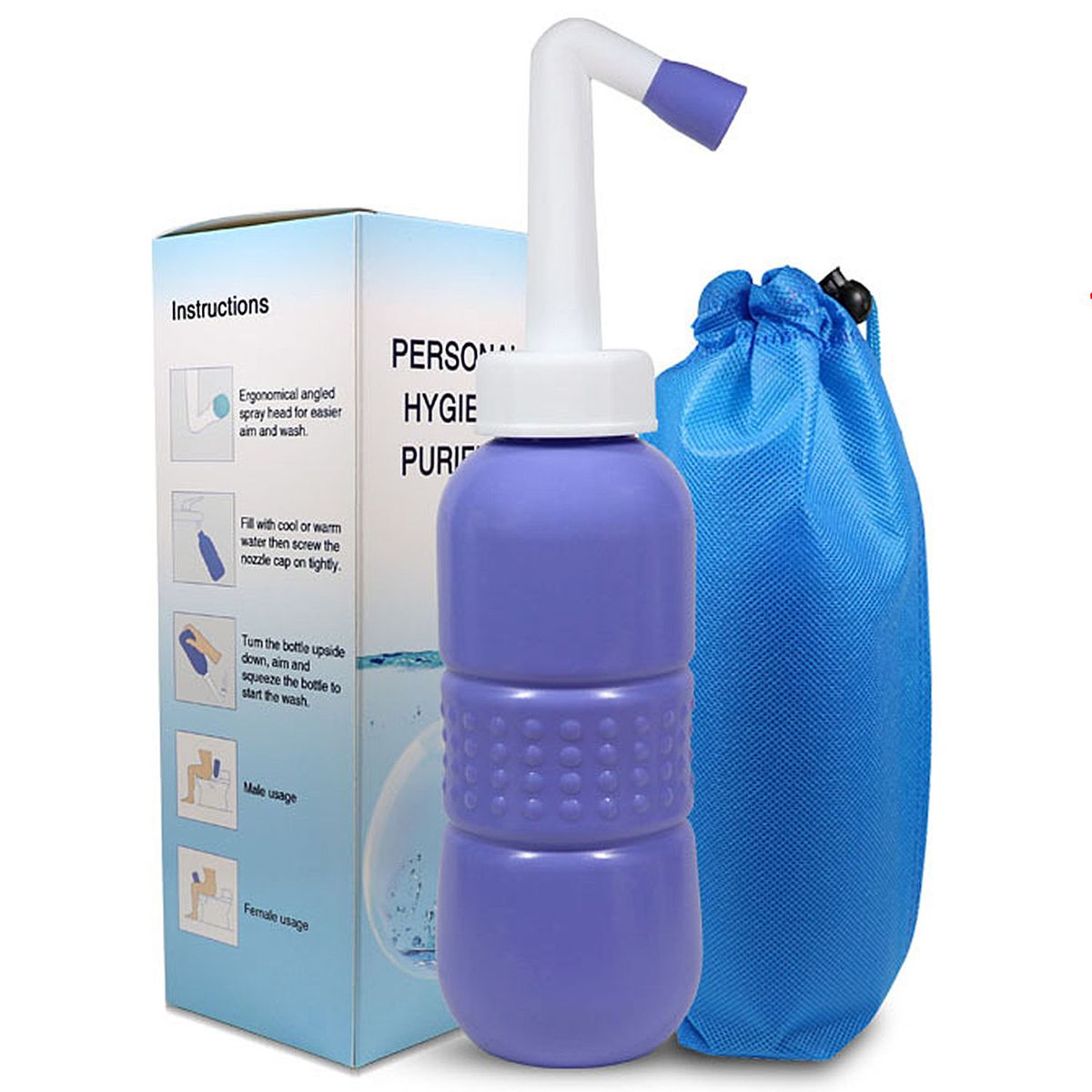 Portable Multipurpose Travel Bidet Spraying Mobile Toilet Bottle - 450ml