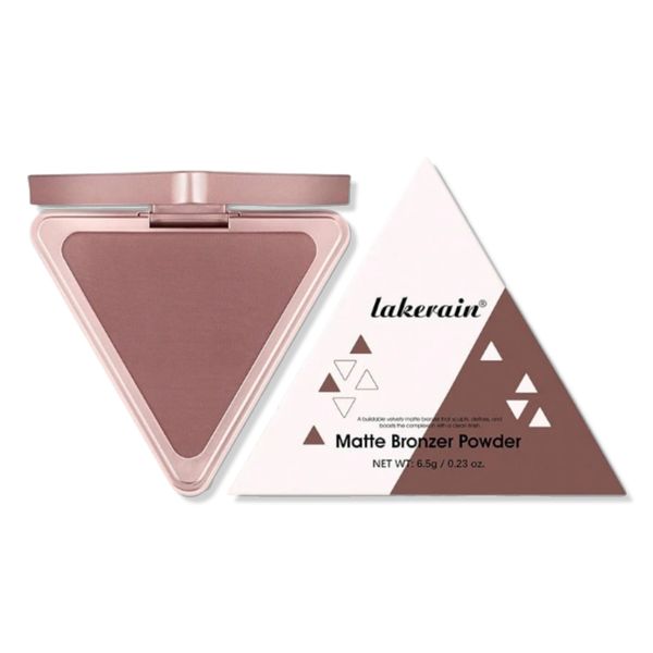 Lakerain Clean Sculpt Bronzer with Mirror - Talc-Free Matte Formula